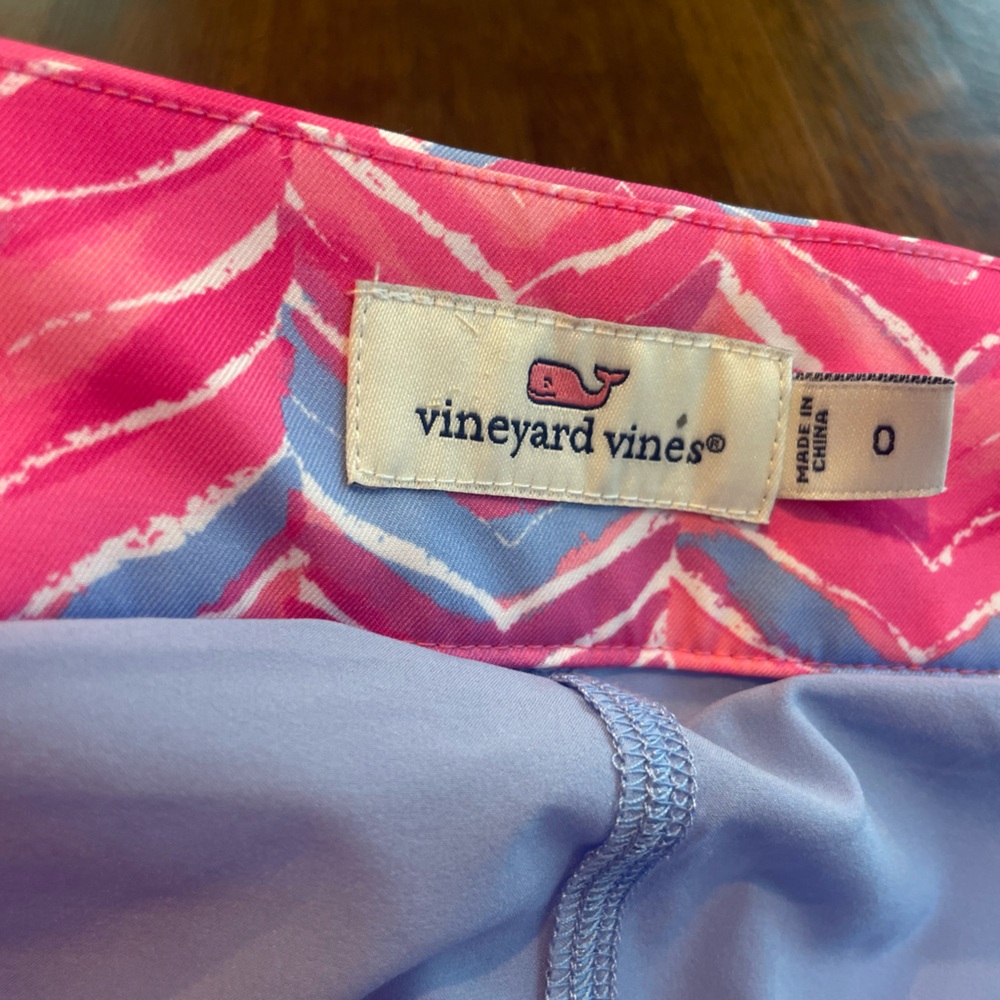 NWOT Vineyard Vines Skort Activewear Gold Pickleball Tennis - Size 0 - Picture 5 of 10